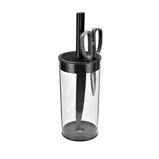 Universal Knife Block knife holder With Scissors Slot Knife Storage With Clear Barrel