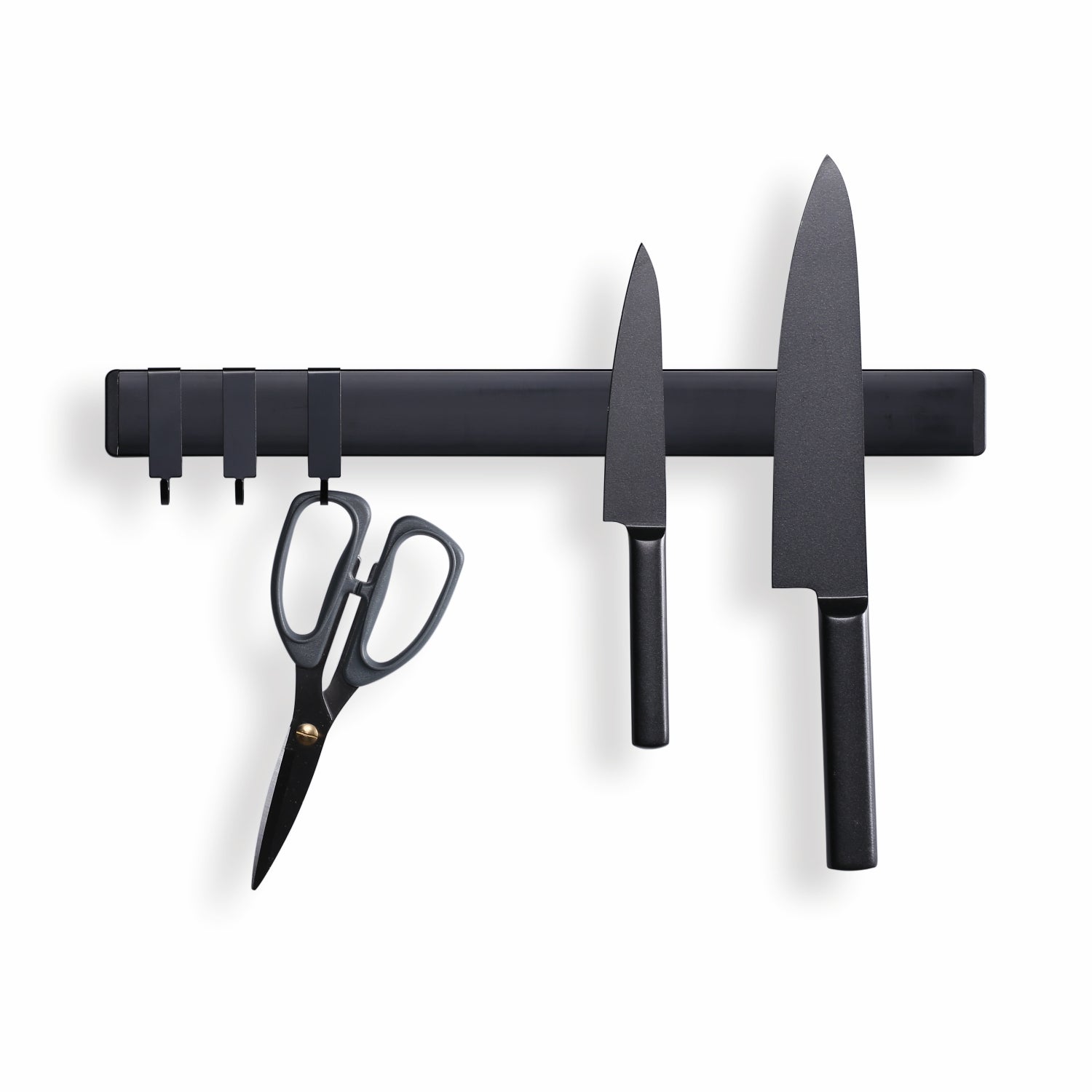 16 Inch Stainless Steel Knife Strip Holder With 3 Hooks kitchendao