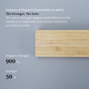 17 Inch Bamboo Magnetic Knife Strip Holder For Kitchen Knives