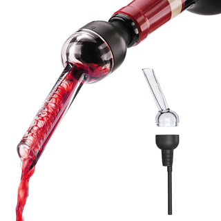KITCHENDAO Detachable Wine Aerator Pourer - BPA Free Tritan Premium Wine Air Aerator Decanter Spout Dispenser - No Drip or Spill - Improve Taste and Bouquet Instantly - Dishwasher Safe