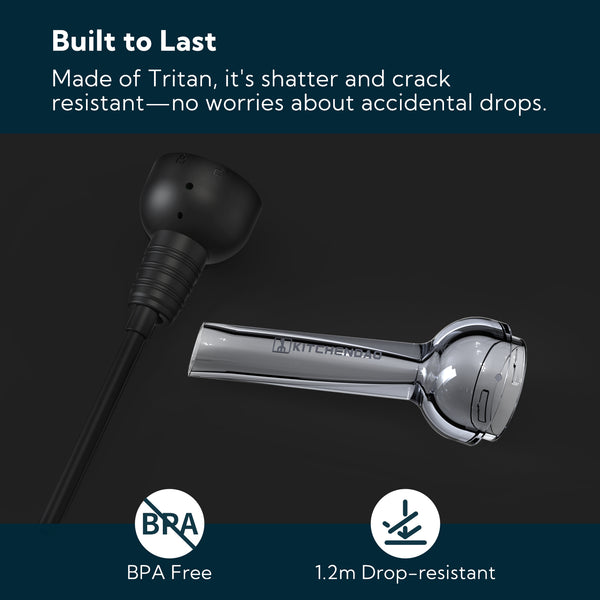 KITCHENDAO Detachable Wine Aerator Pourer - BPA Free Tritan Premium Wine Air Aerator Decanter Spout Dispenser