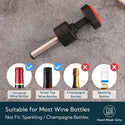 KITCHENDAO 2-in-1 Vacuum Wine Stopper, Built-in Wine Saver Pump with Date Marker, Reusable Wine Preserver, Wine Sealer Corks to Keep Fresh, Easy to Release, Set of 2