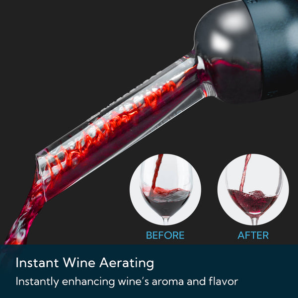 KITCHENDAO Detachable Wine Aerator Pourer - BPA Free Tritan Premium Wine Air Aerator Decanter Spout Dispenser