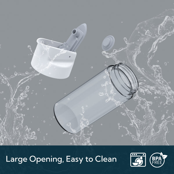 KITCHENDAO Glass Creamer with Fresh-Keeping Lock Mechanism, Drip-free Spout, 12 oz Milk Pitcher with Lid, Borosilicate Glass Creamer Container, Dishwasher Safe