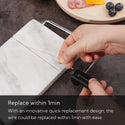 KITCHENDAO Replaceable Wire Cheese Slicer with Board, Tightness Adjustable Cheese Slicer, Marble Cheese Cutter for Block Cheese, Easy to Replace, with 2 Extra Upgrade Strong Wires