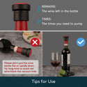 KITCHENDAO 2-in-1 Vacuum Wine Stopper, Built-in Wine Saver Pump with Date Marker, Reusable Wine Preserver, Wine Sealer Corks to Keep Fresh, Easy to Release, Set of 2