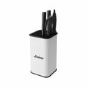Universal Knife Block With Slots For Scissors And Sharpening Rod Farmhouse