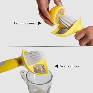 3 in 1 Lemon Tool Channel Knife Citrus Zester Reamer Grater