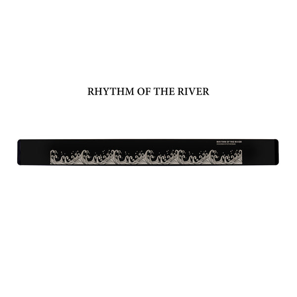 Modern Magnetic Knife Strip With 3 Hooks 16 Inch Rhythm Of The River Design
