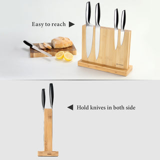 Vikakiooze Easter Decorations, Slot Clear Knife Block Without Knives,Kitchen Knife Holder Organizer Stand Durable Knife Dock Rack for Kitchen Cutlery