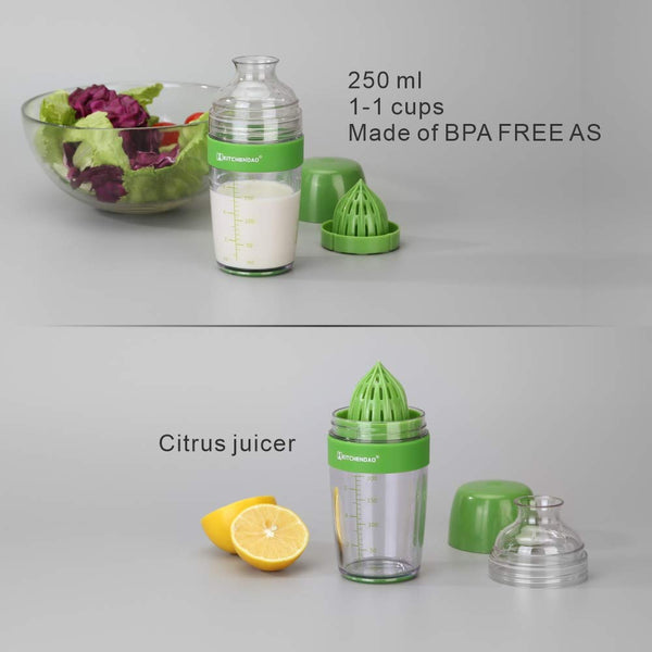 200ml Salad Dressing Shaker Cup Universal Manual Sauces Gadget