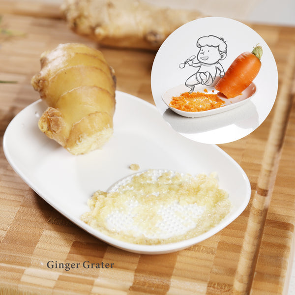 Ginger grater ceramic: extra sharp non-slip ceramic grater - PureNature
