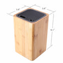 Deluxe Universal Knife Block With Slots Bamboo Knife Holder Basic